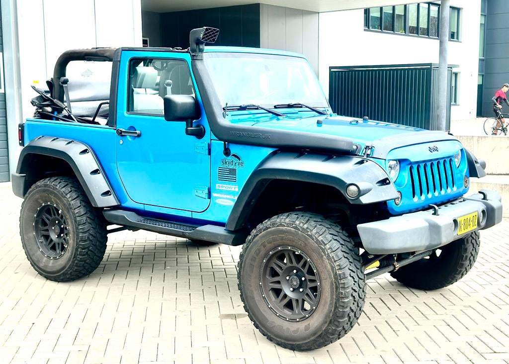 ‼️JEEP WRANGLER JK 3.8 V6 EXTREME ICE BLUE HARD/SOFTTOP‼️, Auto's, Euro 5, Stof, 1800 kg, Blauw