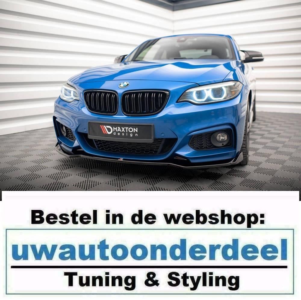 Maxton Design Spoiler Splitter Lip Voor Bmw 2 Serie F22 M Pa, Auto diversen, Tuning en Styling, Verzenden