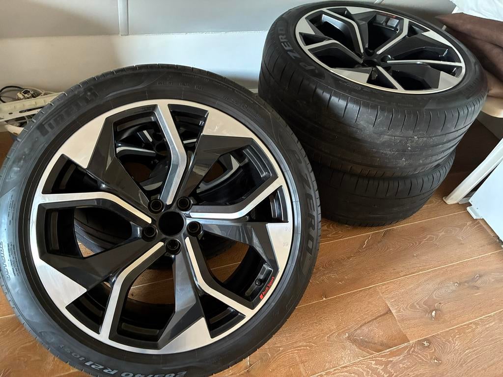 Originele Audi Sport velgen 21 inch Etron S /SQ8 285/ 40 R21, Auto-onderdelen, Banden en Velgen, Gebruikt, 285 mm, Banden en Velgen