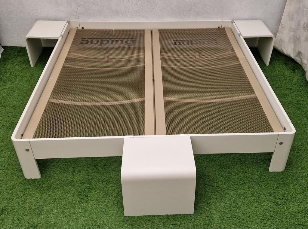 Lit Auping Auroronde 180x200 cm avec 3 tables d'appoint, Enlèvement ou Envoi