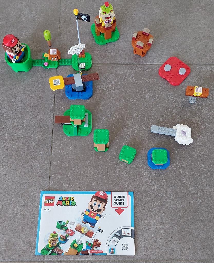 LEGO Avonturen met Mario startset + Uitbreidingsset Piranha, Ophalen, Lego, Zo goed als nieuw, Compleet
