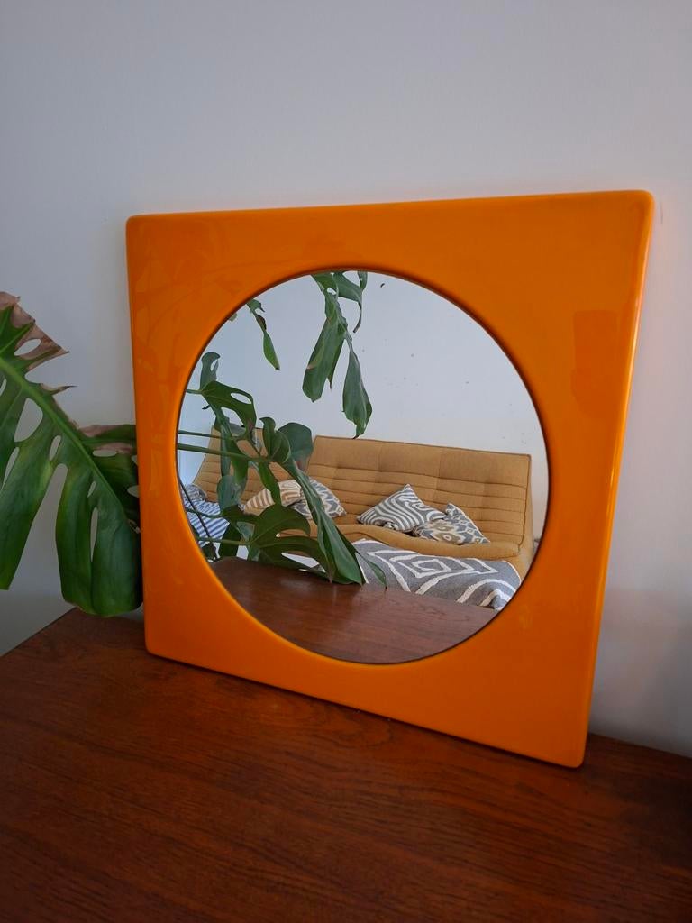 Vintage spiegel jaren 70, Huis en Inrichting, Woonaccessoires | Spiegels, Ophalen