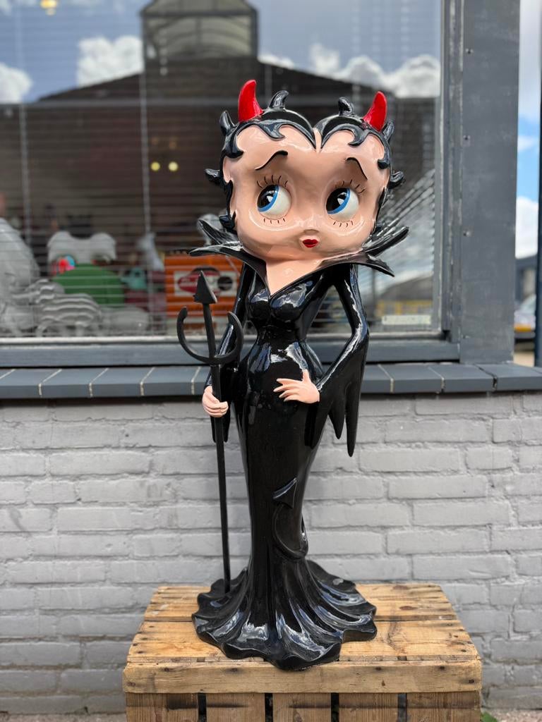 Betty Boop groot beeld als Duivel, Verzamelen, Beelden en Beeldjes, Ophalen, Gebruikt, Mens