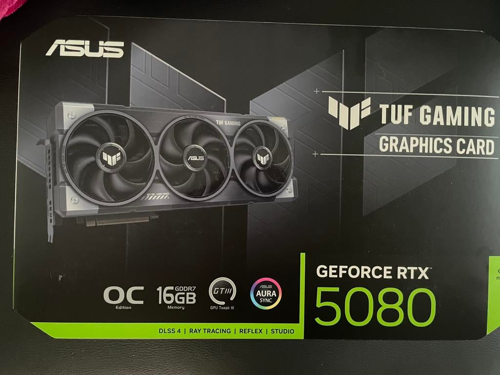 Rtx 5080 asus tuf gaming, Neuf, Enlèvement, Nvidia, HDMI