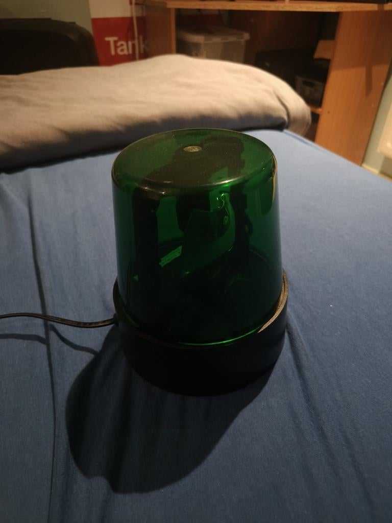 Zwaailamp 230v, Ophalen