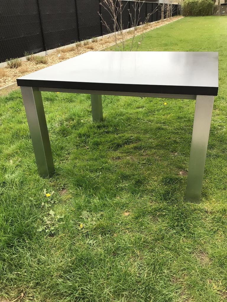 Eetkamertafel, Ophalen, Gebruikt, 150 tot 200 cm, Vierkant