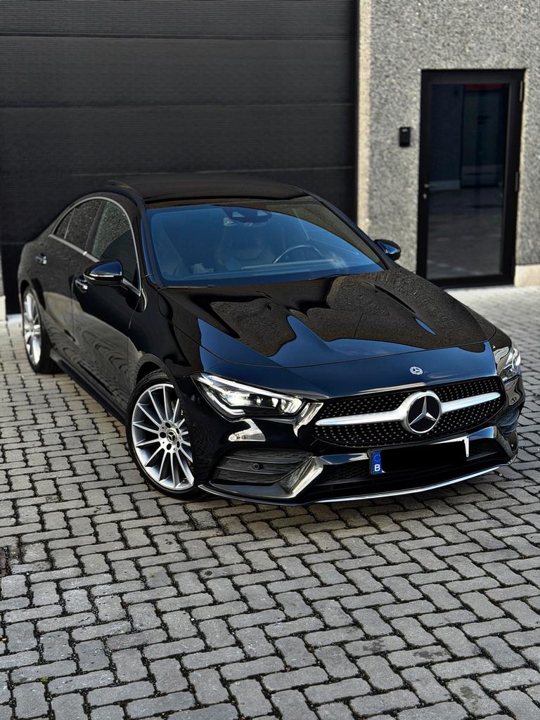 Mercedes-Benz CLA 200 Amg-line/Pano/Automaat/1J garantie, CLA, Zwart, Zwart, Leder