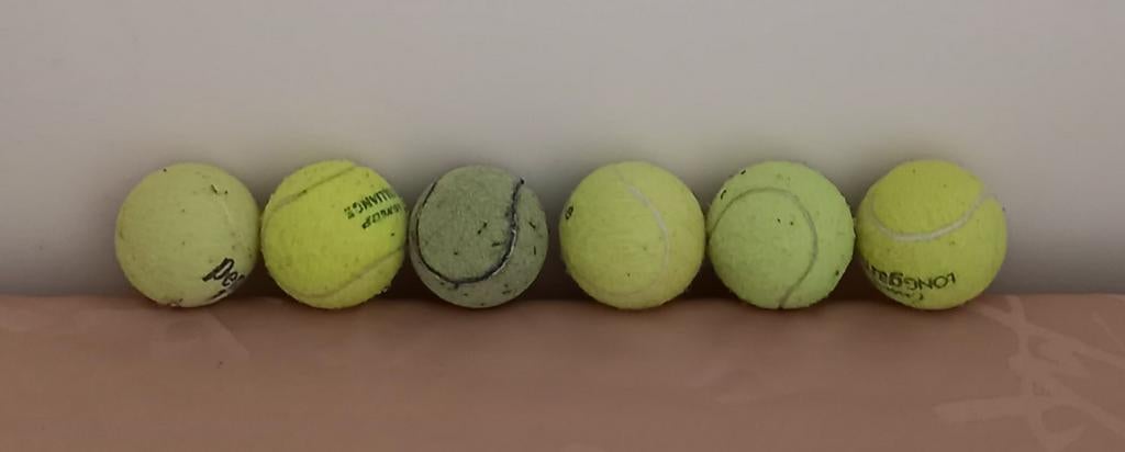 6 Tennisballen., Dieren en Toebehoren, Ophalen, Gebruikt, Hondenballen