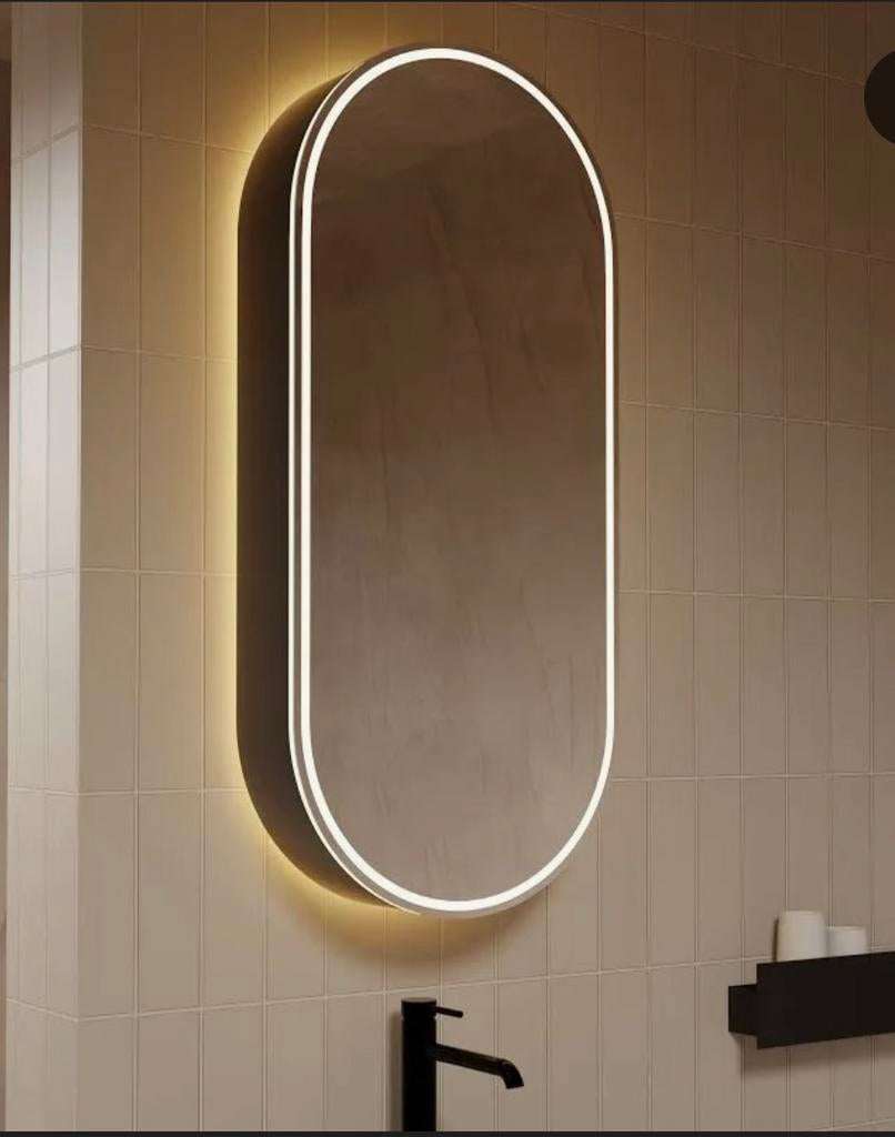 Nieuw! Balmani Mara spiegelkast met verlichting & anti-damp, Neuf, Armoire à miroir, Moins de 25 cm, Enlèvement