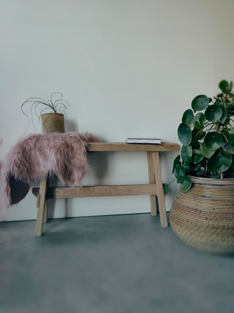 Bijzettafeltje in rustieke eik, Ophalen, Nieuw, Hout