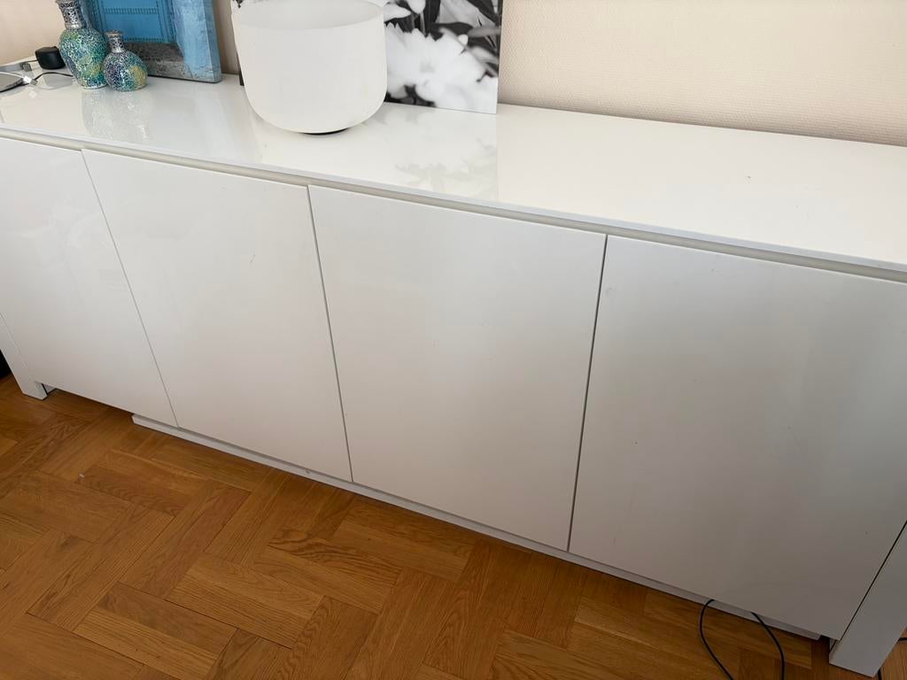 Meuble  laqué blanc, Maison & Meubles, 25 à 50 cm, 200 cm ou plus, Moins de 100 cm, Minimaliste