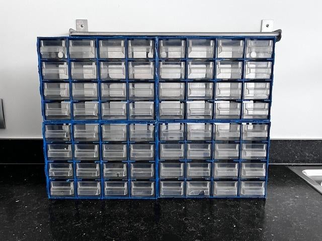 Organizer met vakken / stapelbaar, Doe-het-zelf en Bouw, Containers, Ophalen of Verzenden