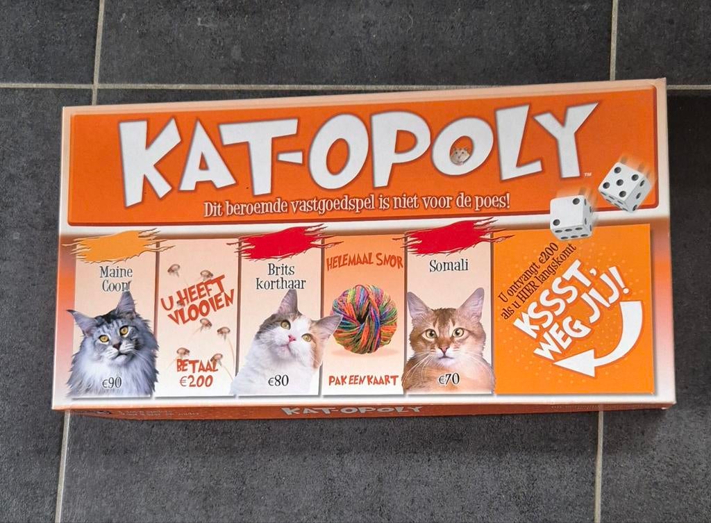 Gezelschapsspellen/Kat-opoly/monopoly/Stratego/Break out, Enlèvement