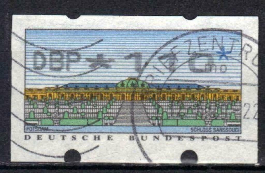 Allemagne 1993 - Yvert 2Distri - Timbres automatiques (ST), Envoi, Affranchi