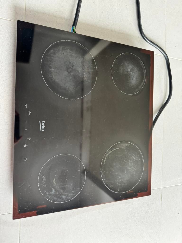Elektrische kookplaat, Elektronische apparatuur, Ophalen, Gebruikt, 4 kookzones, Inbouw
