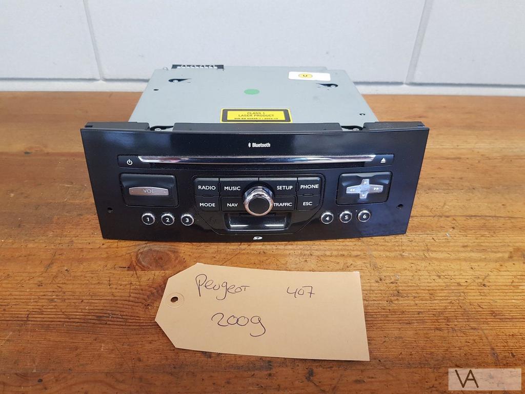 Peugeot 407 2007 - 2010 rneg navigatie radio 96653743xn €150, Gebruikt, -, -, Ophalen of Verzenden