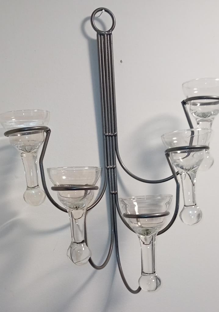 Support mural bougie, Maison & Meubles, 25 à 50 cm, Comme neuf, Bougie, Métal