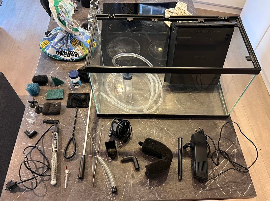 Aquarium 58L complet, Enlèvement, Comme neuf, Aquarium vide