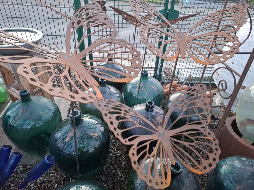 Mooi ad vijverrand! CORTENSTAAL VLINDERSET!  Een EYECATHER, Ophalen, Vijverrand