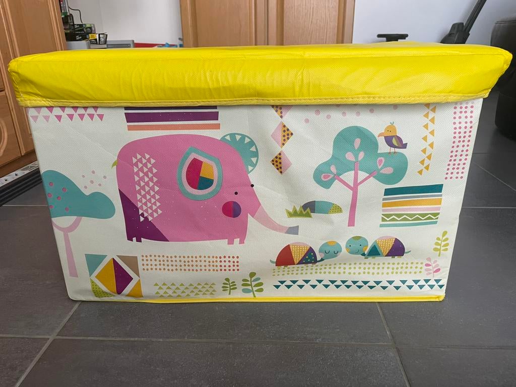 Tabouret Coffre boîte Couvercle Pliable pour enfants, Enfants & Bébés, Enlèvement ou Envoi, Comme neuf