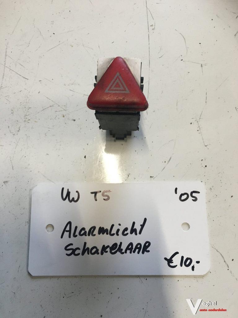Vw Transporter T5 1.9tdi 5 versn. 2005  Alarmlicht schakelaa, -, Utilisé, -, -