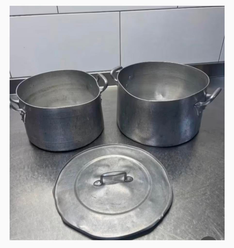 Lot de 2 Casseroles, Enlèvement, Utilisé, Aluminium, Autres types