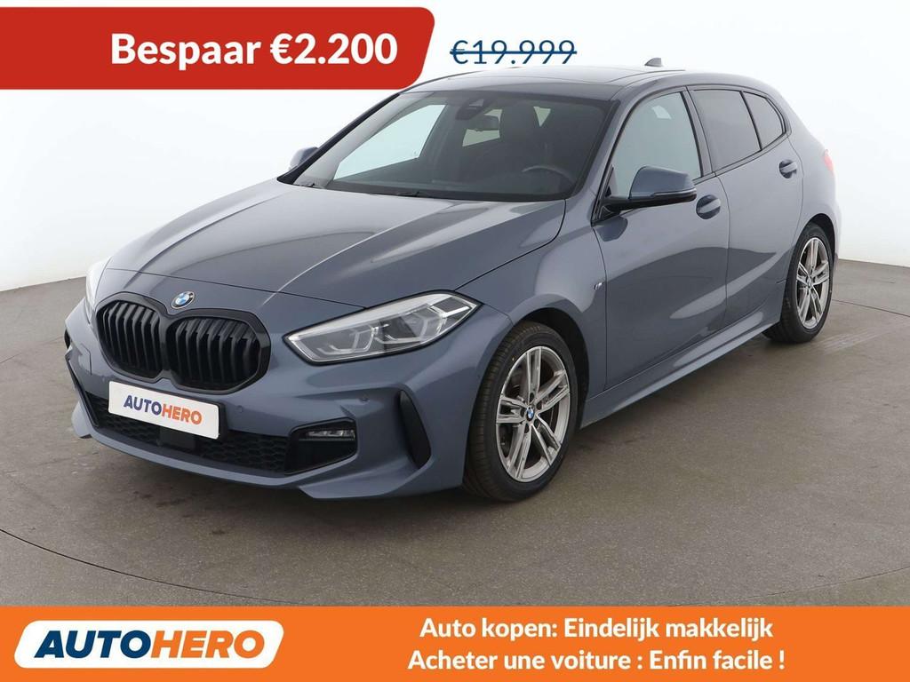 BMW 1 Serie 118 118d M Sport (bj 2020), Auto's, BMW, Voorwielaandrijving, 1 Reeks, Blauw, Leder