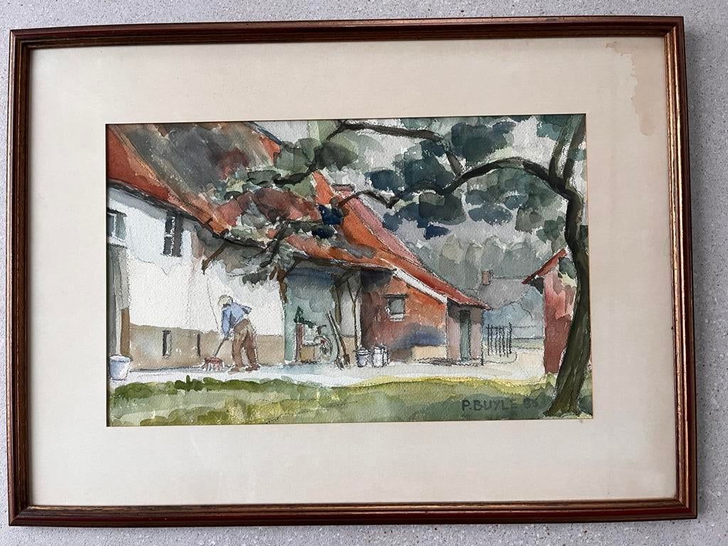 Aquarel, Antiek en Kunst, Ophalen