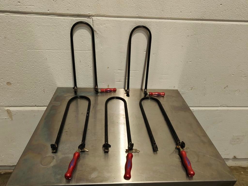 5 manuele figuurzagen, Doe-het-zelf en Bouw, Gereedschap | Zaagmachines, Oritec, Gebruikt, 70 mm of meer, Onbekend