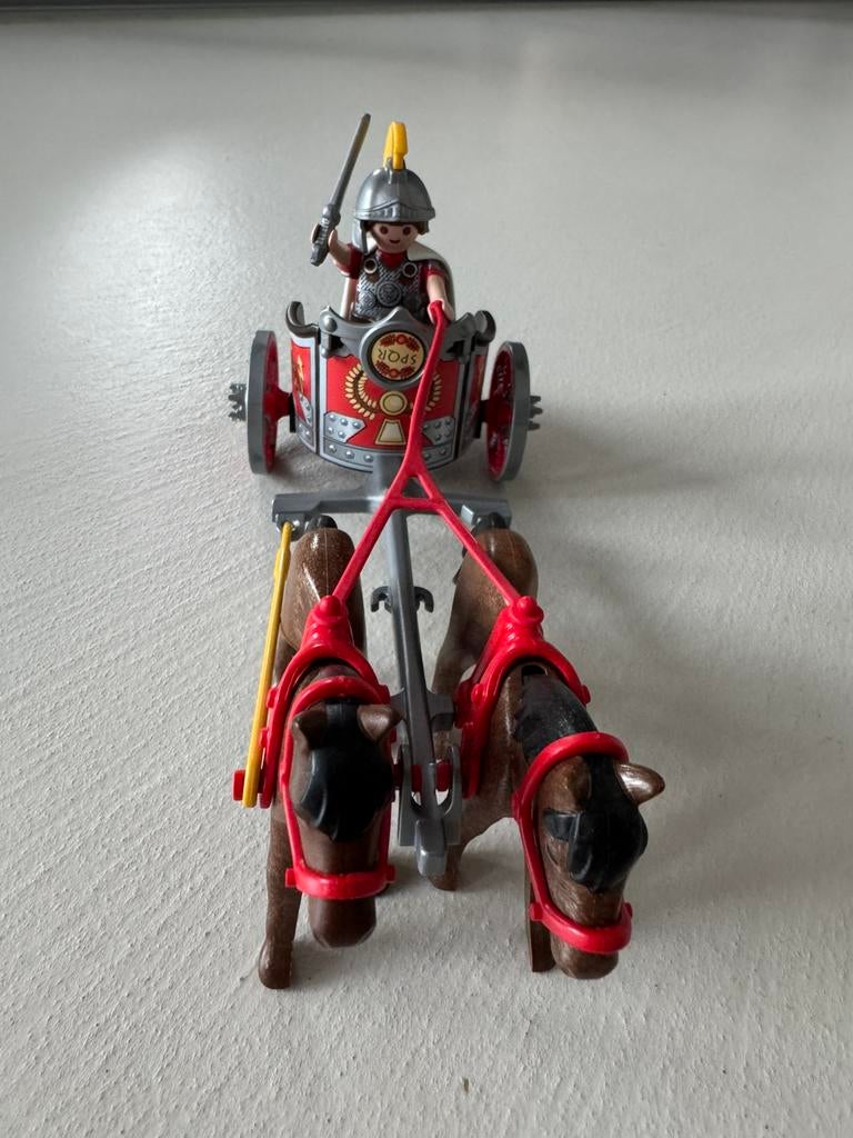 PLAYMOBIL Romeinse strijdwagen met tribuun 5391, Enlèvement ou Envoi, Comme neuf
