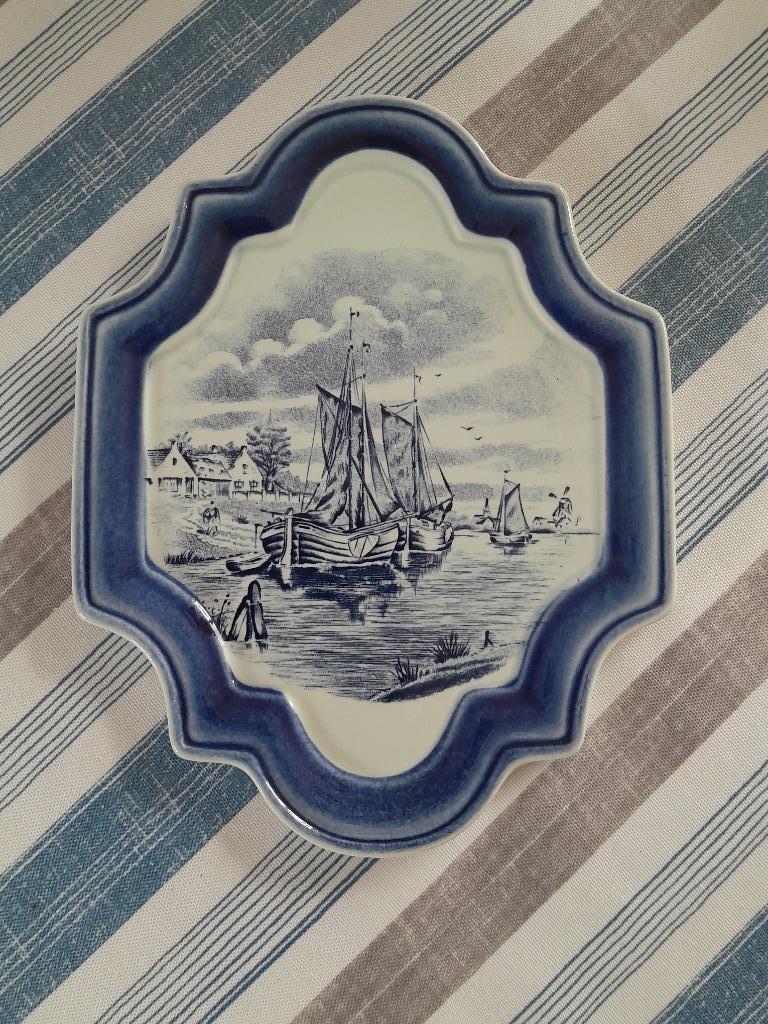 Boch Plaque murale motif bateau TBE, Enlèvement ou Envoi