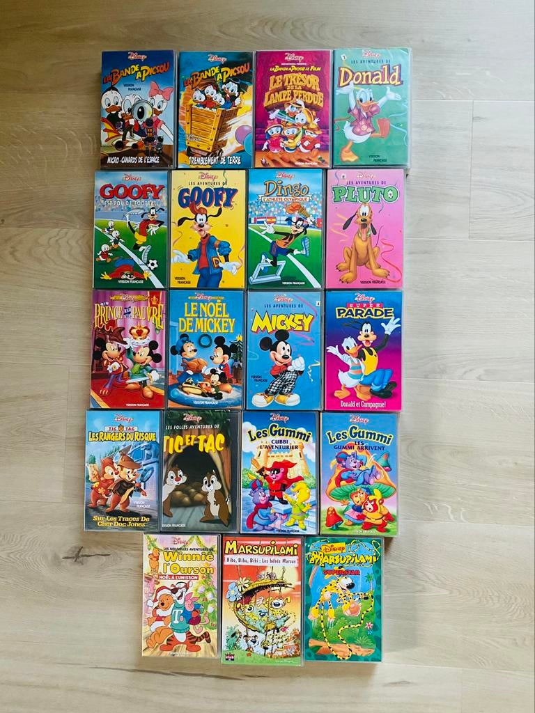 Cassettes vidéo VHS - Dessins animés de Walt Disney, Enlèvement ou Envoi, Dessin animé, Tous les âges, Comme neuf