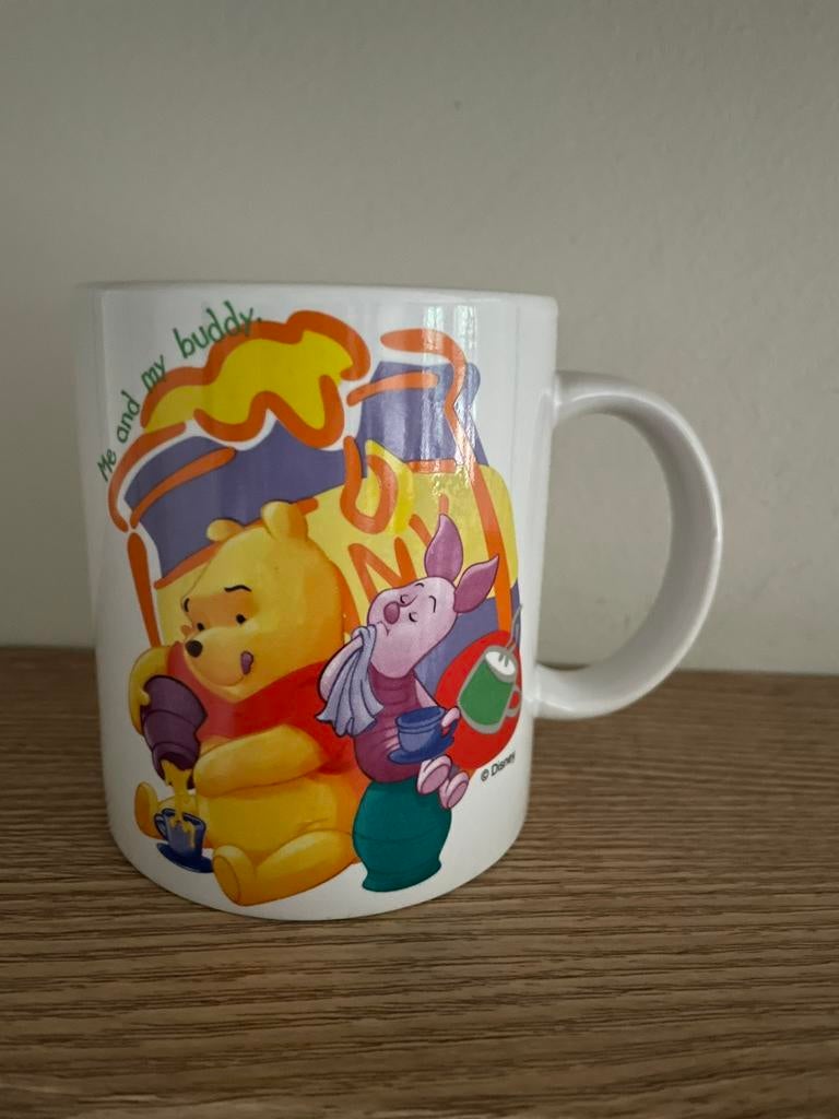 Vintage mok Winnie The Pooh Disney, Verzamelen, Ophalen of Verzenden, Winnie de Poeh of vrienden, Gebruikt, Servies