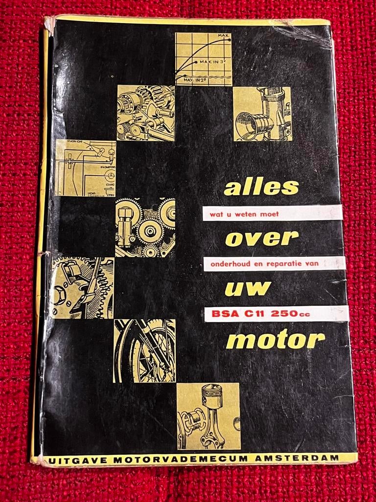 Vintage boek onderhoud en reparatie BSA C11 250cc motor, Ophalen of Verzenden