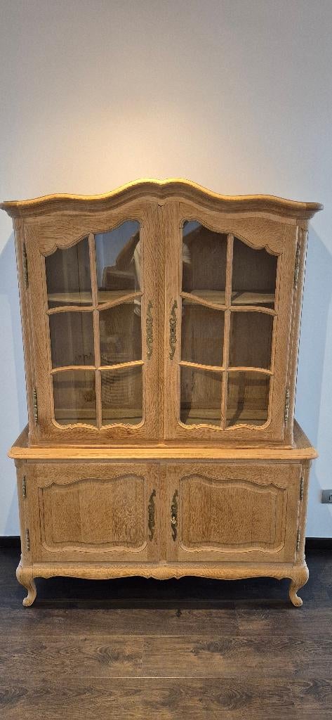 Franse landelijke vitrinekast, Maison & Meubles, Armoires | Vitrines, 25 à 50 cm, Rustiek, Comme neuf, 100 à 150 cm