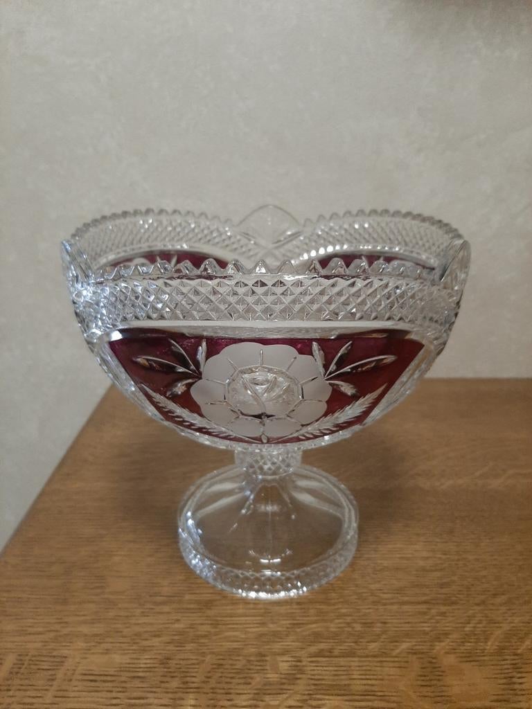 Hofbauer red kristallen schotel, Ophalen of Verzenden