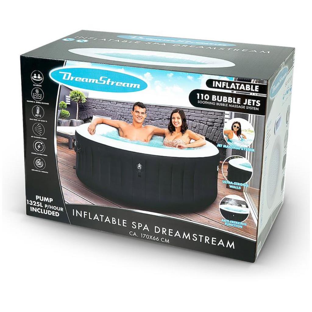 Spa Jacuzzi Bubble Bad AirJet Whirlpool, Ø 170 x 66 cm 605L, Doe-het-zelf en Bouw, Sanitair, Verzenden, Nieuw, Bad