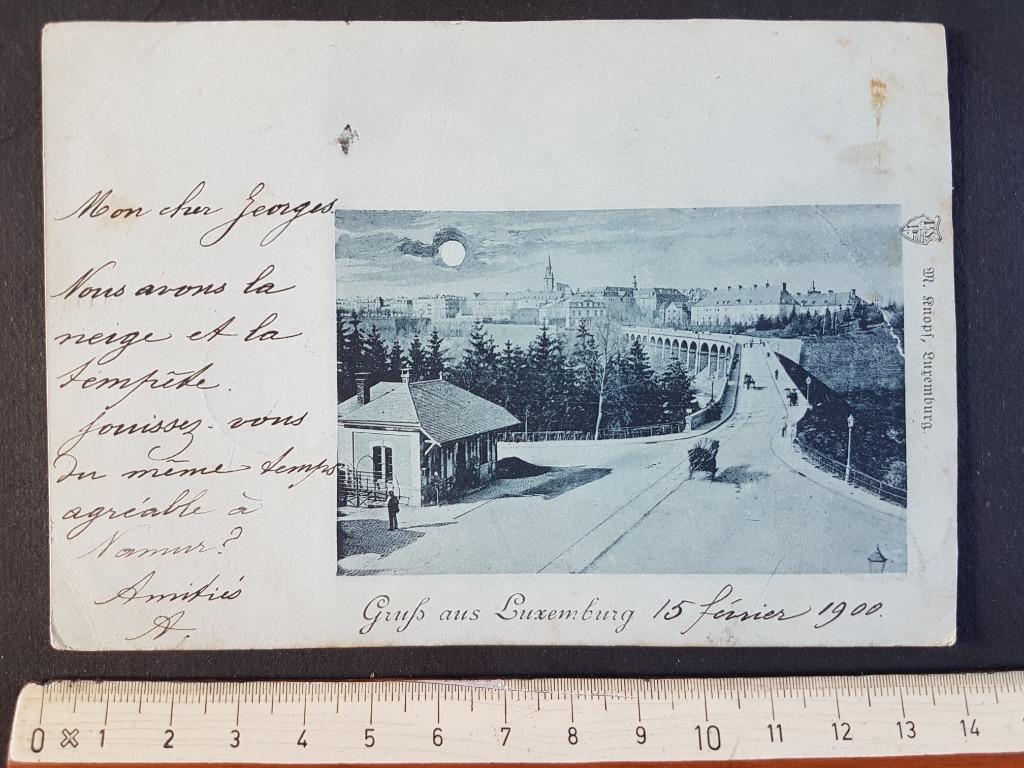 Carte postale Postkarte Gruss aus Luxemburg 1900, Enlèvement ou Envoi, Avant 1920, Affranchie, Belgique et Luxembourg