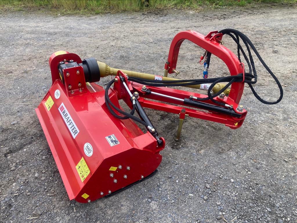 Klepelmaaier kraffter 110 mini met hydraulisch verstek, Ophalen