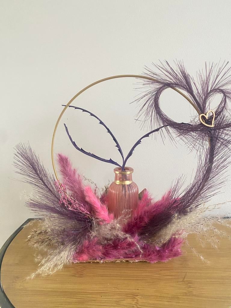 Valentijnsdagcadeau, vaas, gedroogde bloemen, Enlèvement, Neuf