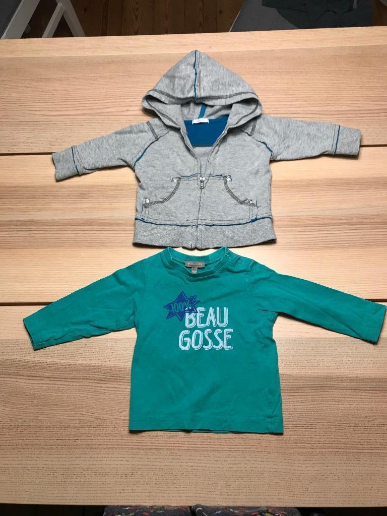 1 T-shirt et 1 gilet à capuche pour bébé 6 mois, Enfants & Bébés, Enlèvement, Utilisé, Garçon