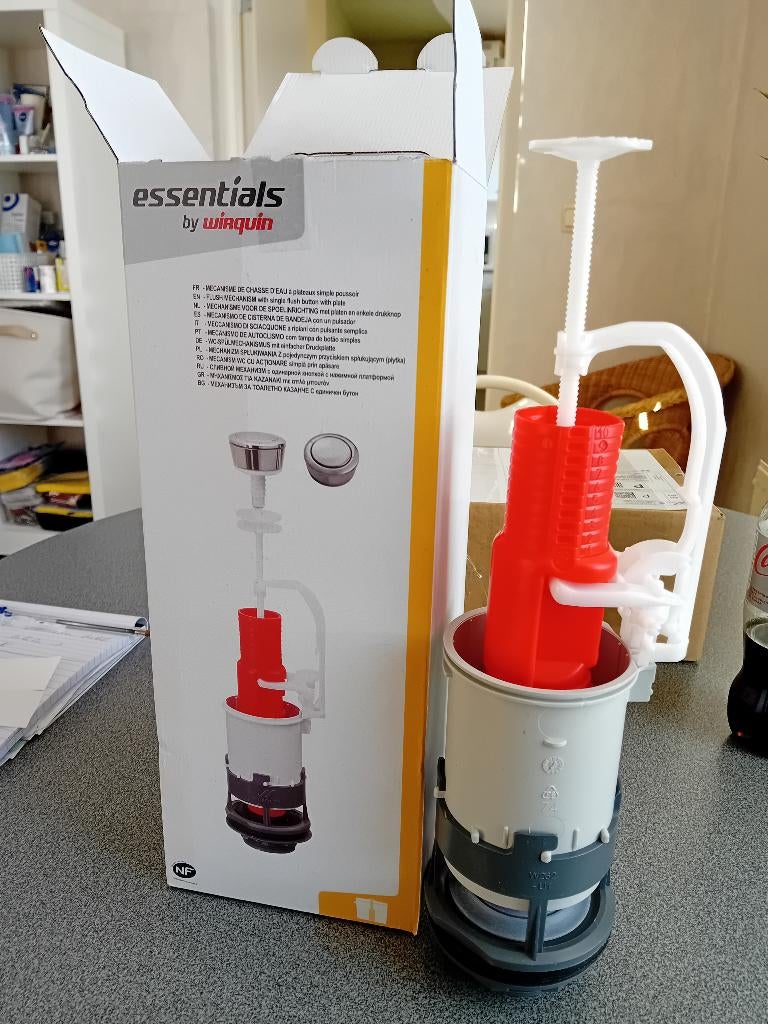 Mécanisme de chasse d'eau pour réservoir de toilette, Bricolage & Construction, Sanitaire, Enlèvement, Neuf, Toilettes