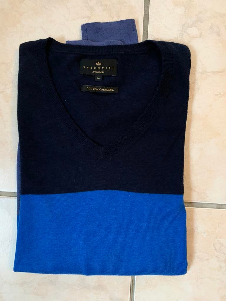 Nieuw trui pull Essentiel L fijne cashmere blauw, Kleding | Dames, Ophalen of Verzenden