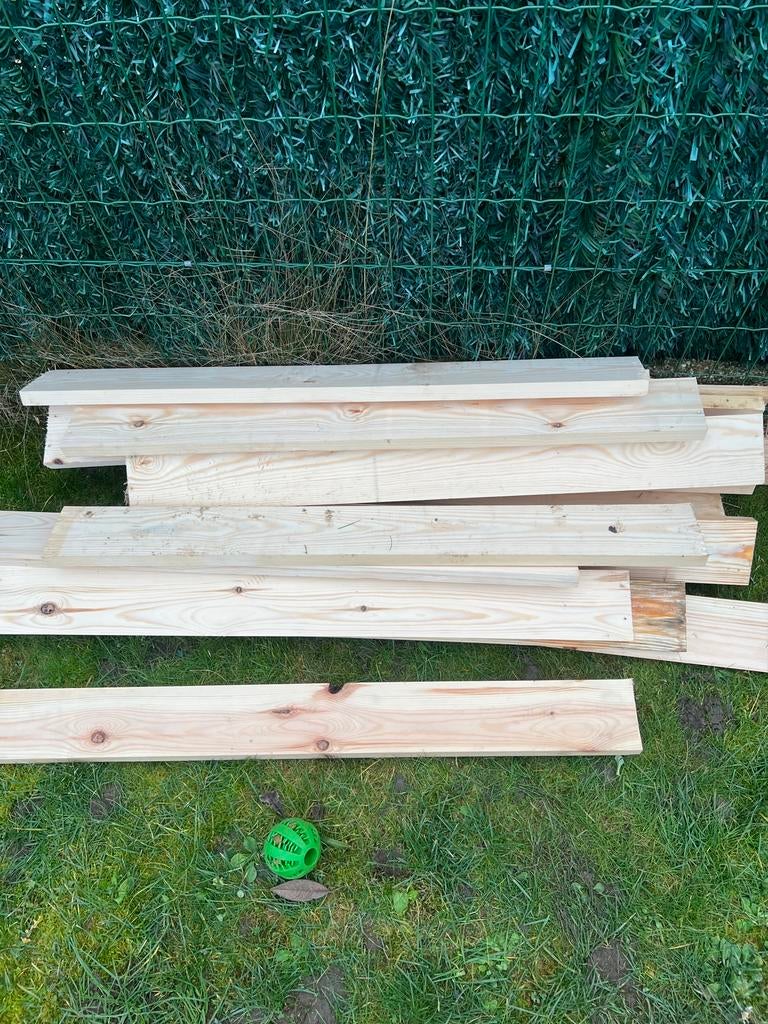 Hout te koop 70 stuks, Doe-het-zelf en Bouw, Ophalen of Verzenden, Zo goed als nieuw