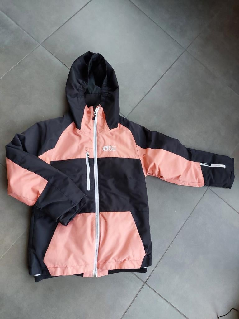 Zwart-roze ski(winter)jas vh merk Picture, leeftijd 12 jaar, Enlèvement, Manteau