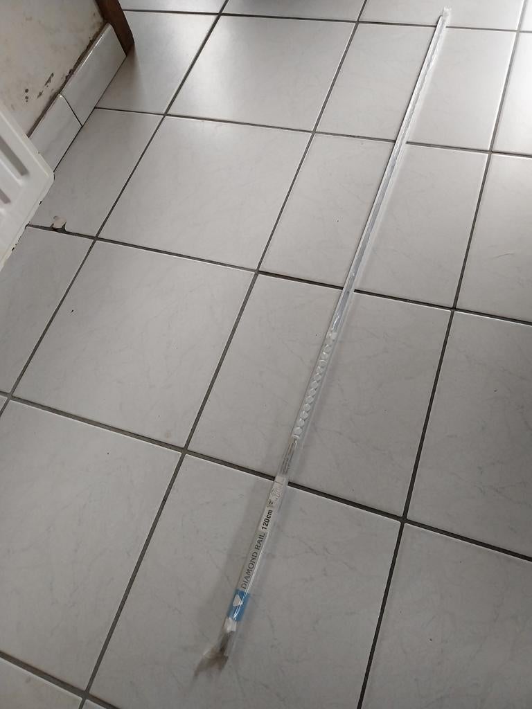 Gordijn slede 120 cm , aluminium kleur pvc., Enlèvement, Comme neuf