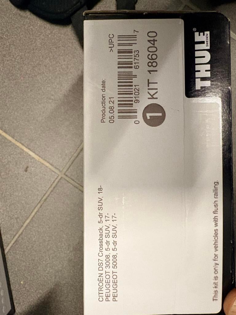 Thule footpack kit 186040, Auto diversen, Dakdragers, Ophalen of Verzenden, Zo goed als nieuw