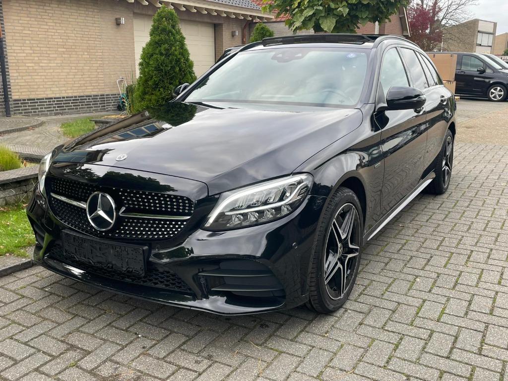 Mercedes C 300 de AMG Line PANO LED NAVI CAMERA MOTOR DEFECT, Auto's, Automaat, 143 kW, Panoramadak, Leder en Stof