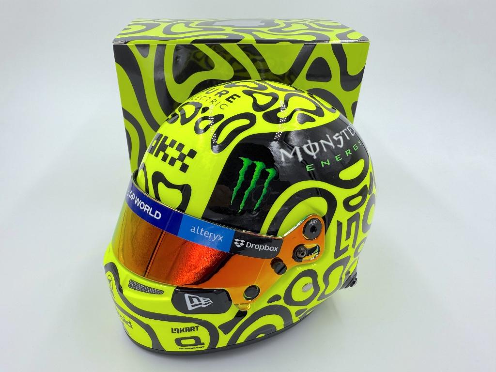 1/2 helmet casque F1 Lando Norris 2024 (McLaren), Collections, Enlèvement ou Envoi