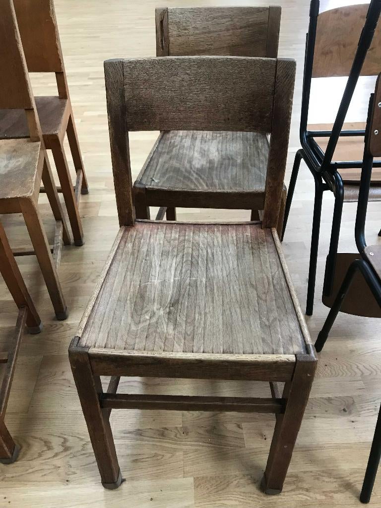 Caféstoelen, Huis en Inrichting, Ophalen, Gebruikt, Hout, Drie